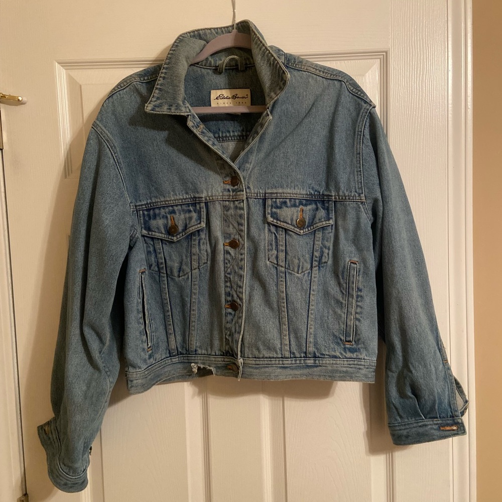 Vintage Women’s Eddie Bauer Denim Jacket Size XL Smoke free home